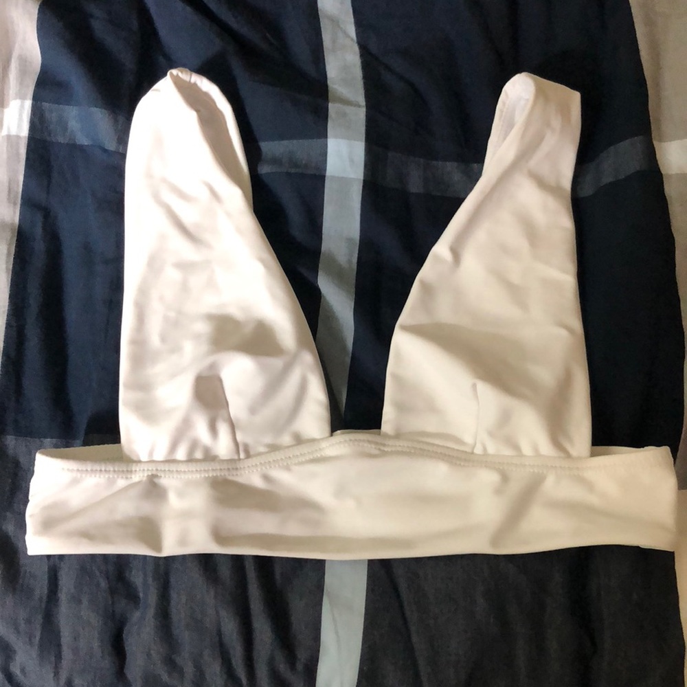 White bikini top!